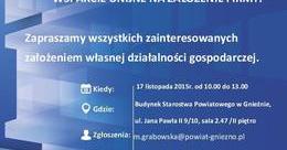 Ilustracja: Spotkanie informacyjne „Wsparcie unijne na założenie firmy”