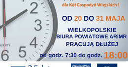 Ilustracja: Dłuższe godziny pracy wielkopolskich biur powiatowych ARiMR