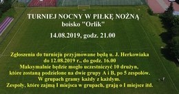 Ilustracja: Turniej nocny w piłkę nożną boisko Orilk