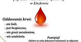 Ilustracja: XXXIII akcja Klubu Honorowych Dawców Krwi