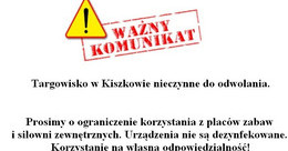 Ilustracja: Targowisko w Kiszkowie nieczynne do odwołania