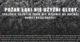 Ilustracja: Nadleśnictwo Łopuchówko APELUJE:  STOP POŻAROM TRAW