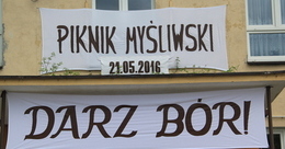 Ilustracja: II PIKNIK MYŚLIWSKI W ŁAGIEWNIKACH KOŚCIELNYCH