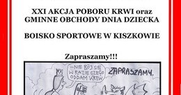 Ilustracja: XXI AKCJA POBORU KRWI W KISZKOWIE