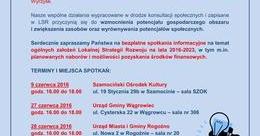 Ilustracja: Spotkania w gminach