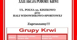 Ilustracja: XXI Akcja Poboru Krwi w Kiszkowie