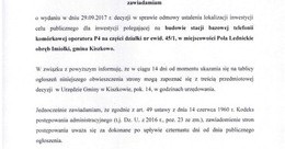 Ilustracja: OBWIESZCZENIE o wydaniu decyzji o ustaleniu lokalizacji celu publicznego
