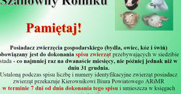 Ilustracja: Spis zwierząt