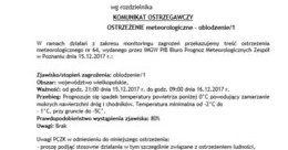 Ilustracja: Ostrzeżenie - oblodzenie
