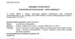 Ilustracja: Komunikat ostrzegawczy