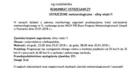 Ilustracja: Ostrzeżenie meteorologiczne