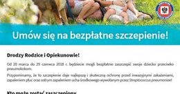 Ilustracja: Szczepienia dzieci (z roczników 2013-2016) przeciwko pneumokokom  – komunikat do rodziców i opiekunów