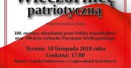 Ilustracja: Wieczornica patriotyczna w Łagiewnikach Kośc. 10.11.2018