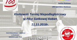 Ilustracja: Kiszkowski Turniej Niepodległościowy w Piłce Siatkowej Kobiet